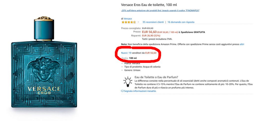 Amazon profumerie online