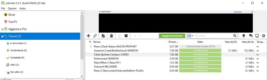 uTorrent, il client bittorrent più conosciuto